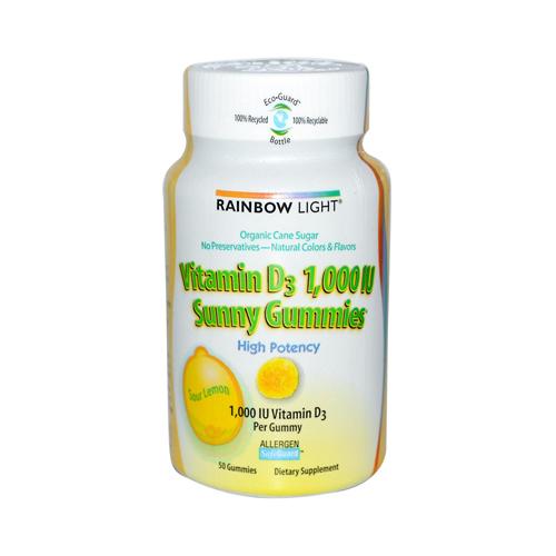 Hg0266254 Vitamin D Sunny Gummies Sour Lemon - 1000 Iu, 50 Gummies