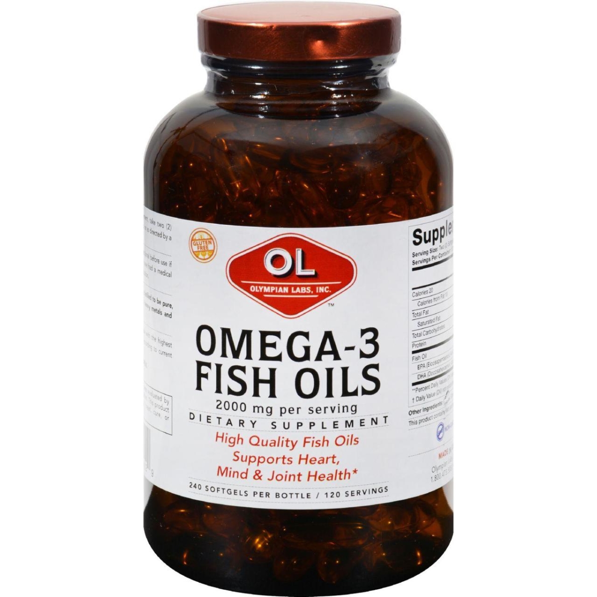 Hg0383299 1 G Omega-3 Fish Oils - 240 Softgels