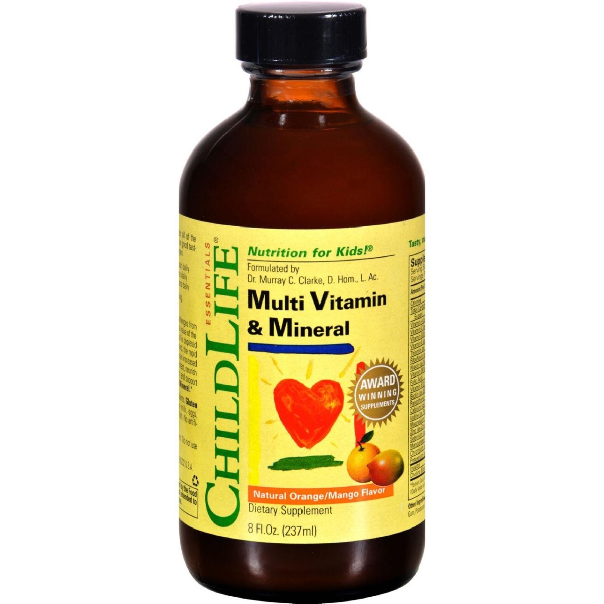 Child Life Hg0408773 8 Fl Oz Multi Vitamin & Mineral - Natural Orange Mango