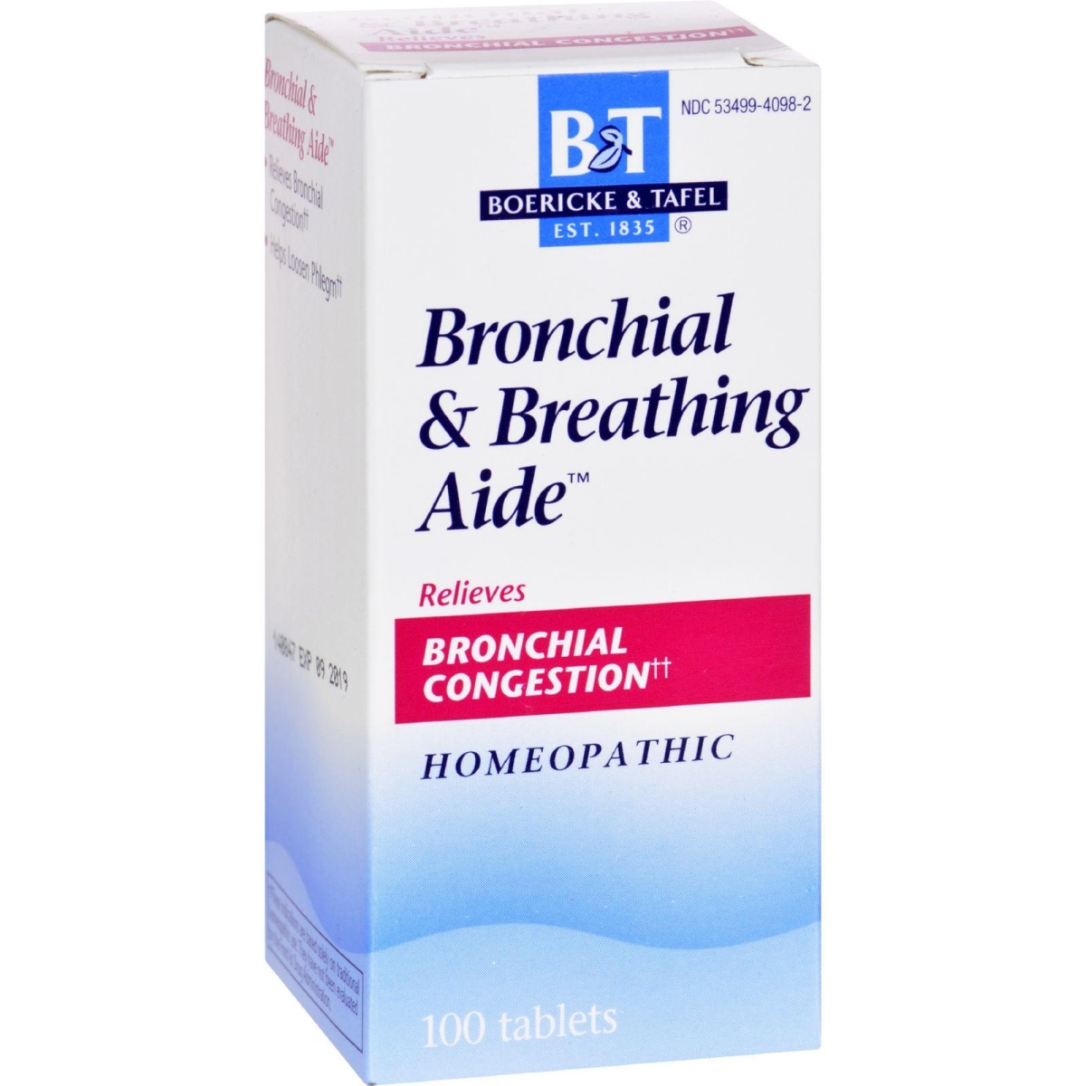 Boericke And Tafel Hg0468389 Bronchitis & Asthma Aide - 100 Tablets
