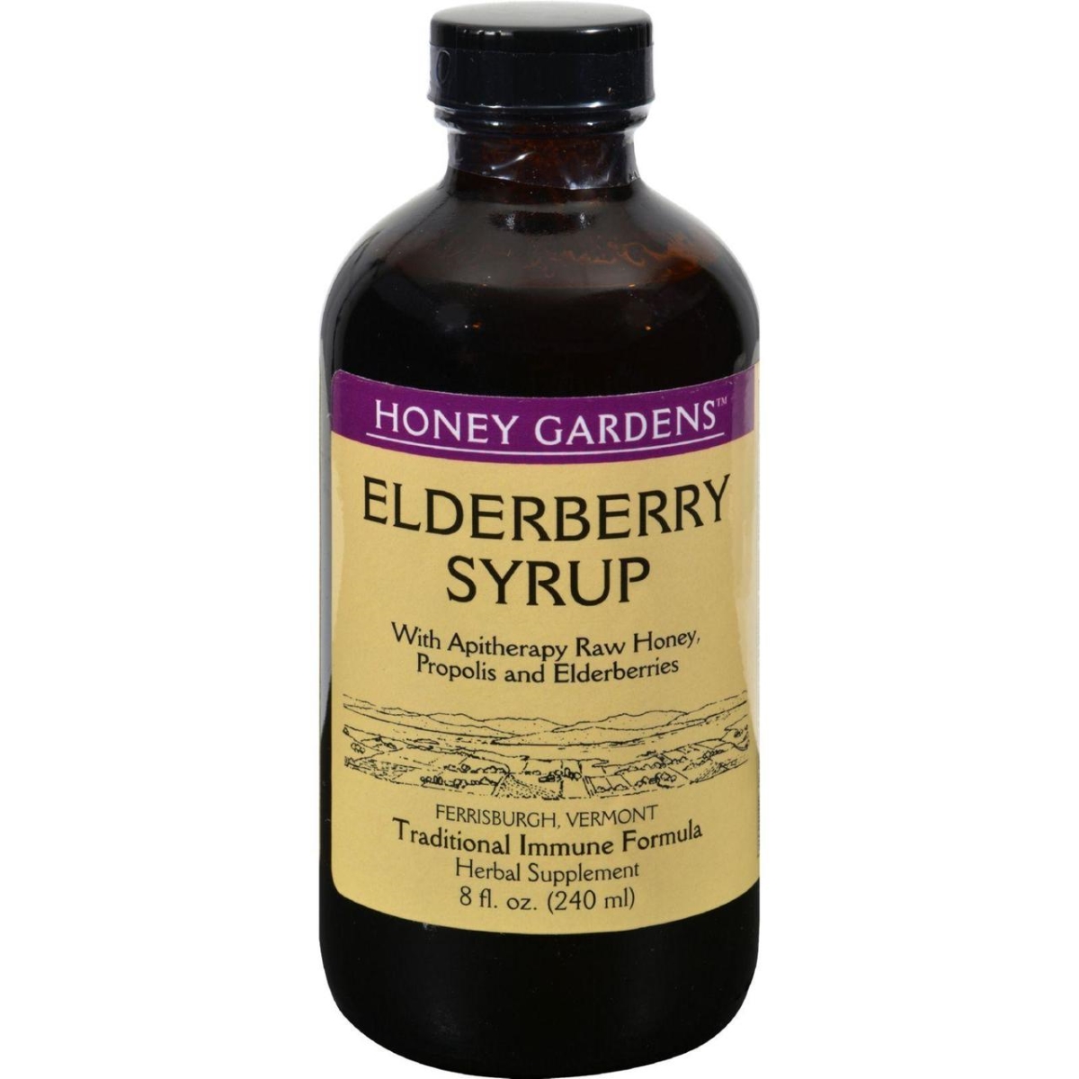 Hg0626135 8 Fl Oz Organic Honey Elderberry Extract With Propolis