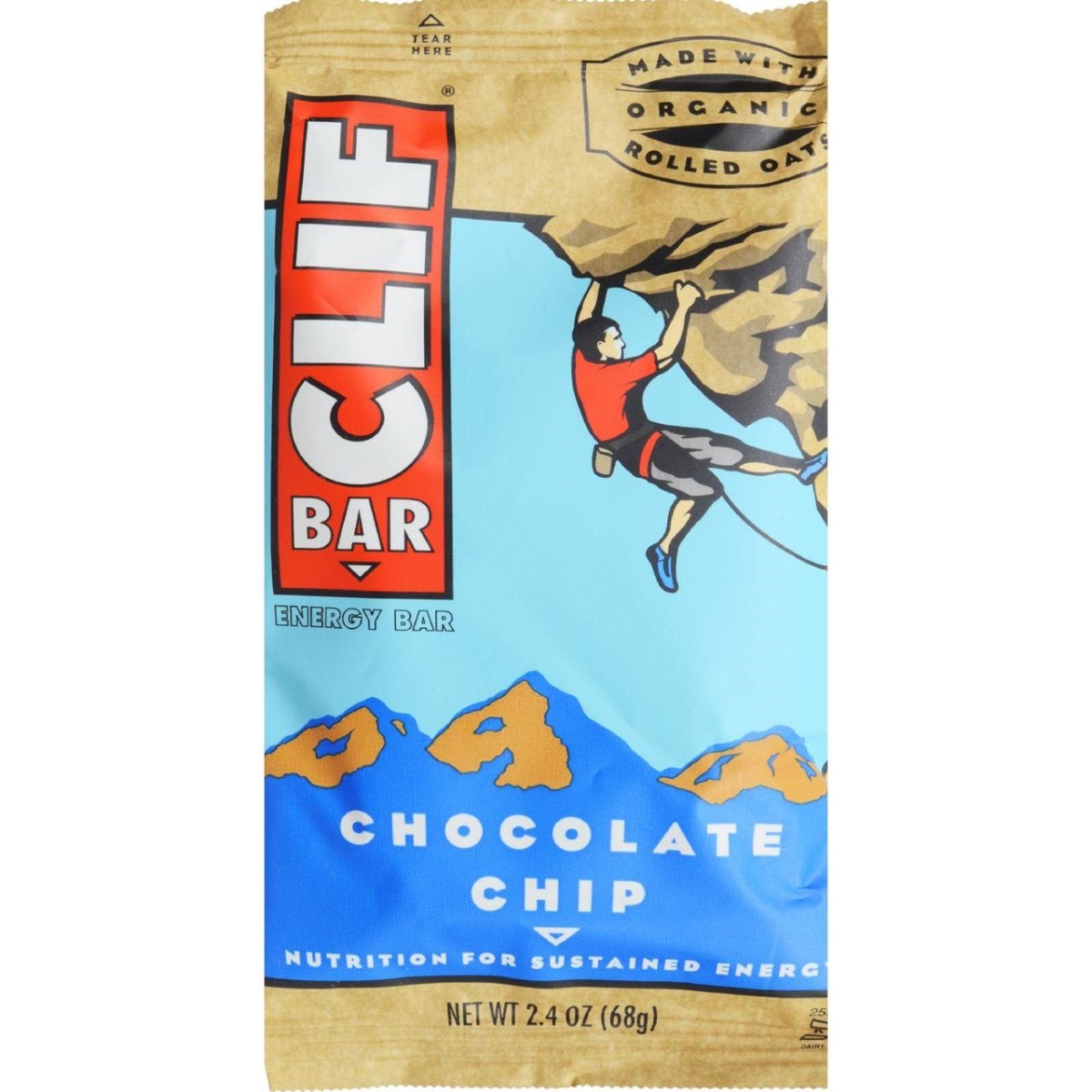 Clif Bar Hg0472167 2.4 Oz Organic Chocolate Chip - Case Of 12