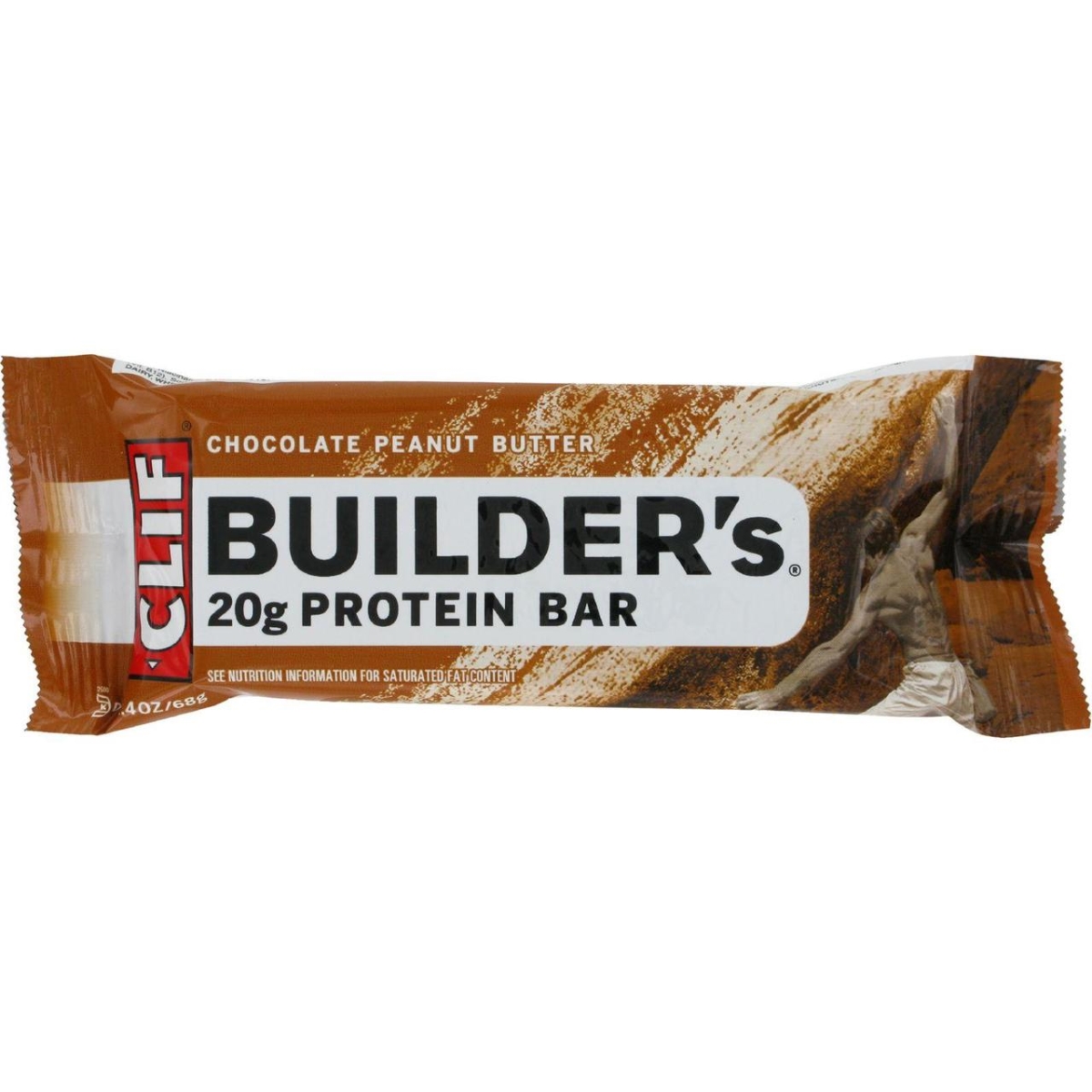 Clif Bar Hg0446385 2.4 Oz Chocolate Peanut Butter Builder Bar - Case Of 12
