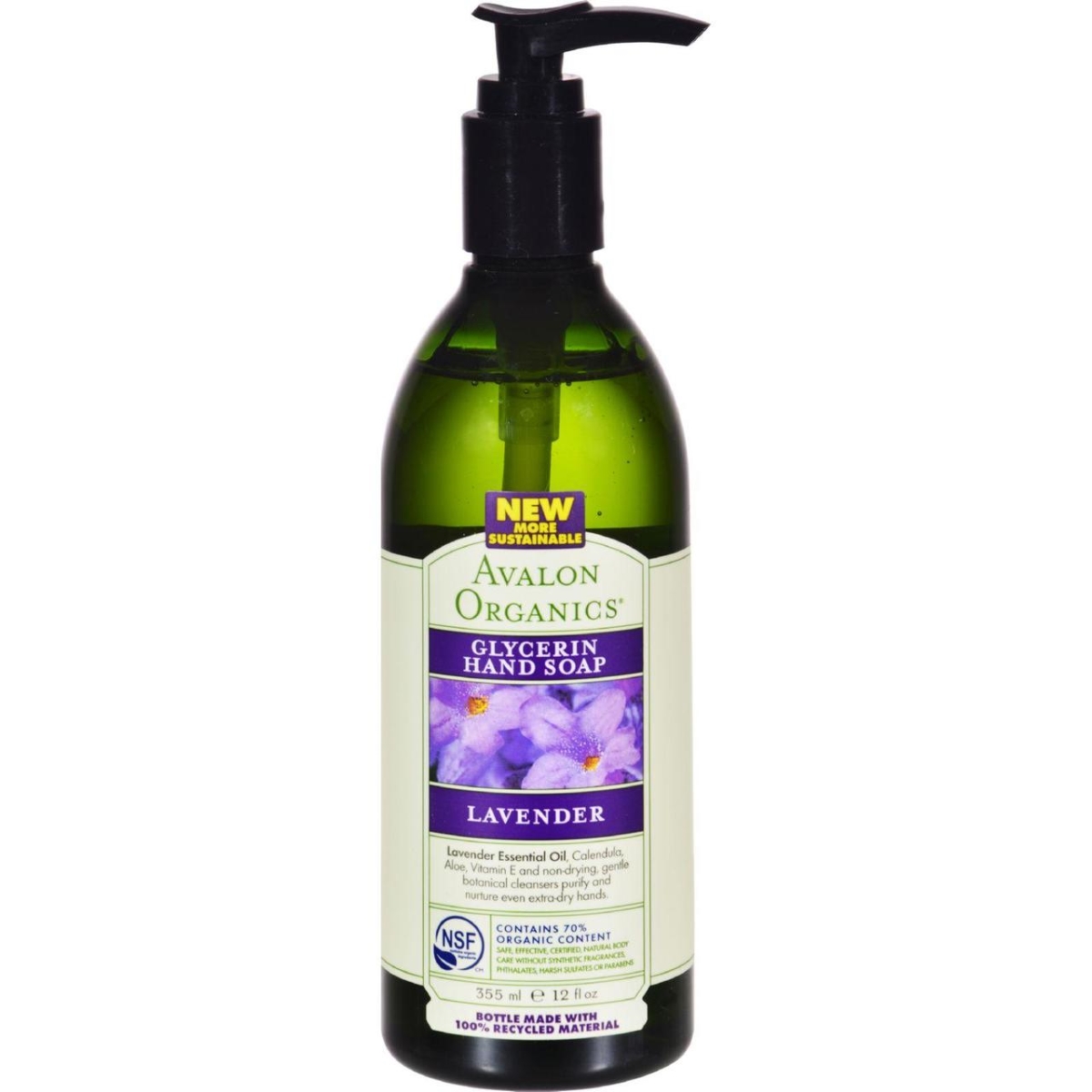 Hg0549436 12 Fl Oz Organics Glycerin Liquid Hand Soap, Lavender
