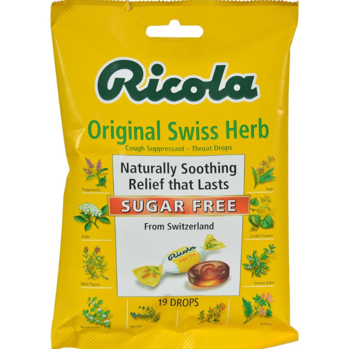 Hg0654772 Swiss Herb Sugar Free Drops - Pack Of 19, Case Of 12