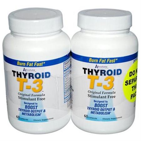 Hg0602193 Thyroid T-3 - 60 Capsules, Pack Of 2