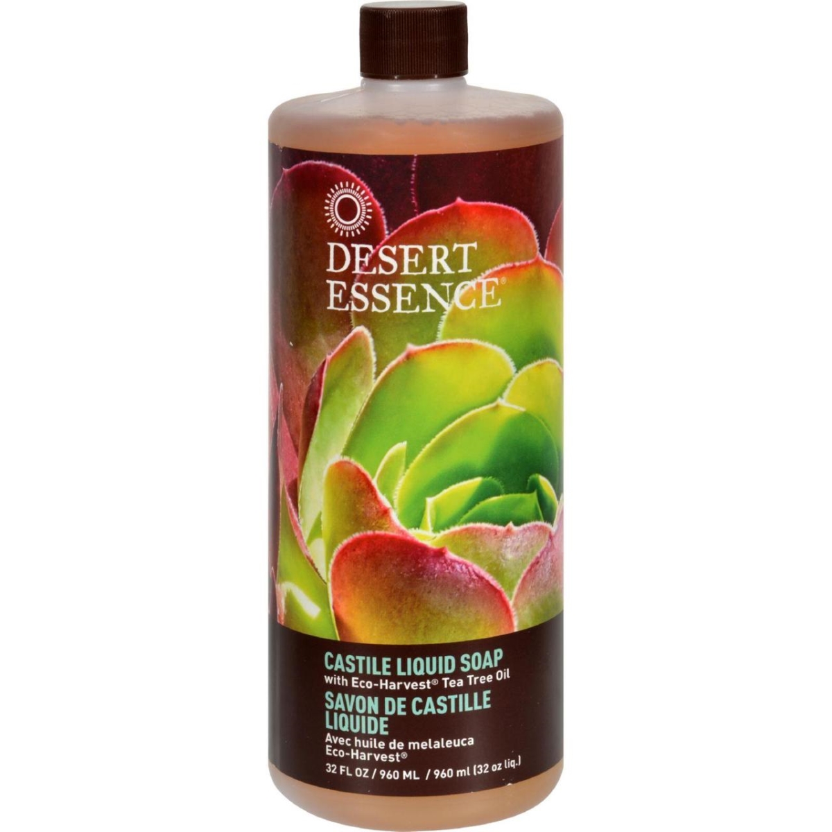 Hg0583385 32 Fl Oz Castile Liquid Soap With Eco-harvest Tea Tree Oil