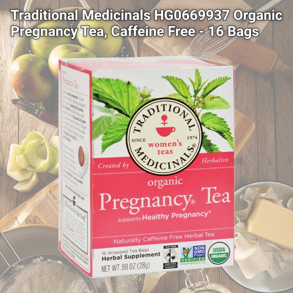 Picture of Traditional Medicinals HG0669937 Organic Pregnancy Tea, Caffeine Free - 16 Bags