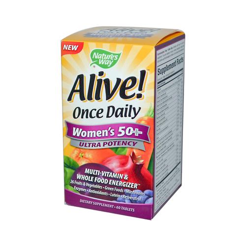 Hg0726588 Alive Once Daily Womens 50 Plus - 60 Tablets