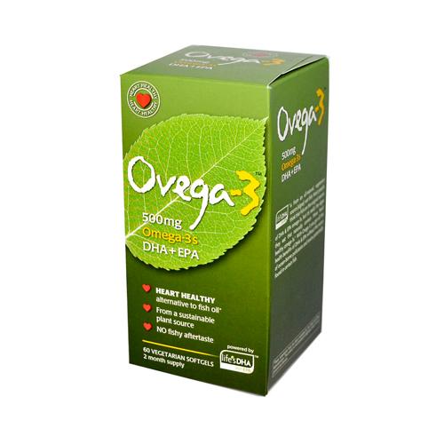 Hg0699983 500 Mg Nutrition Ovega-3, 60 Vegetarian Softgels