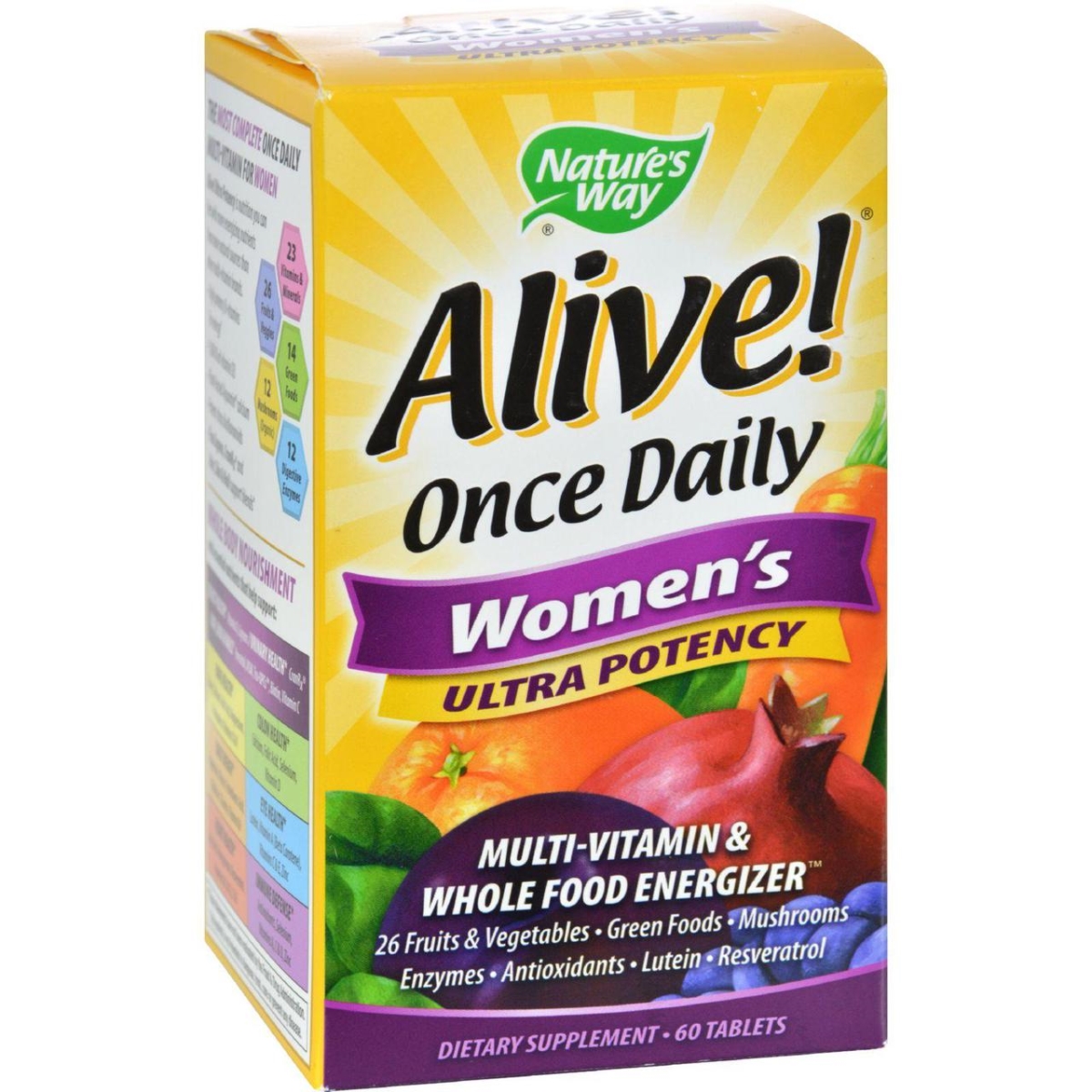 Hg0726547 Alive Once Daily Womens Multi-vitamin Ultra Potency - 60 Tablets