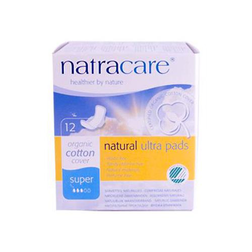 Hg0735654 Natural Ultra Pads Organic Cotton Cover, Super - Pack Of 12