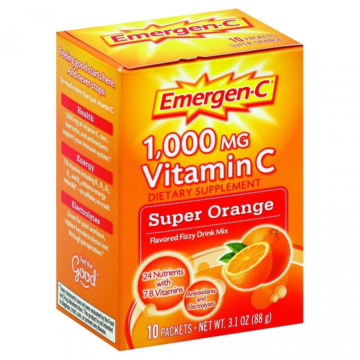 Hg0656942 1000 Mg Original Formula Vitamin C - Super Orange, 10 Packets