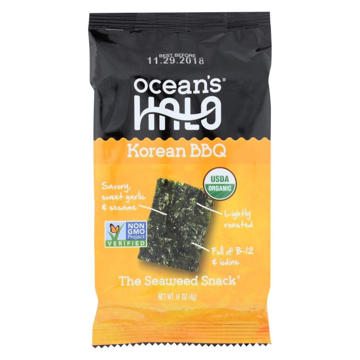 UPC 851899005610 product image for HG2066629 0.14 oz Seawd Korean BBQ Snack - Case of 12 | upcitemdb.com