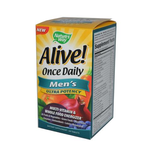 Hg0726521 Alive Once Daily Mens Multi-vitamin - 60 Tablets