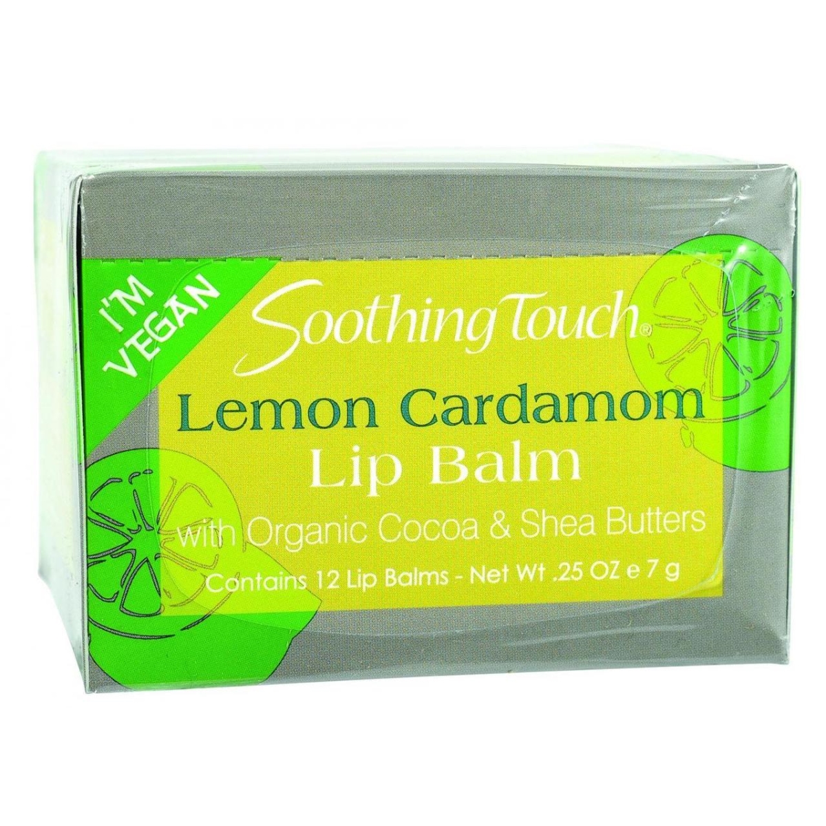 Hg0702639 0.25 Oz Vegan Lip Balm - Lemon Cardamom, Case Of 12