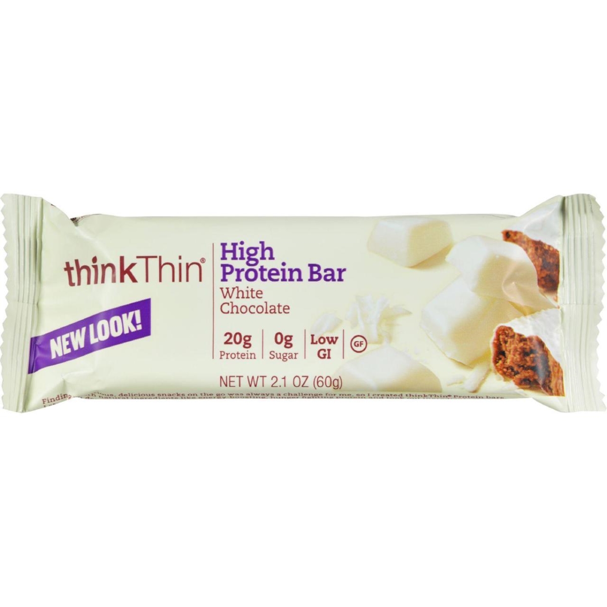 Hg0753418 2.1 Oz Thin Bar, White Chocolate - Case Of 10
