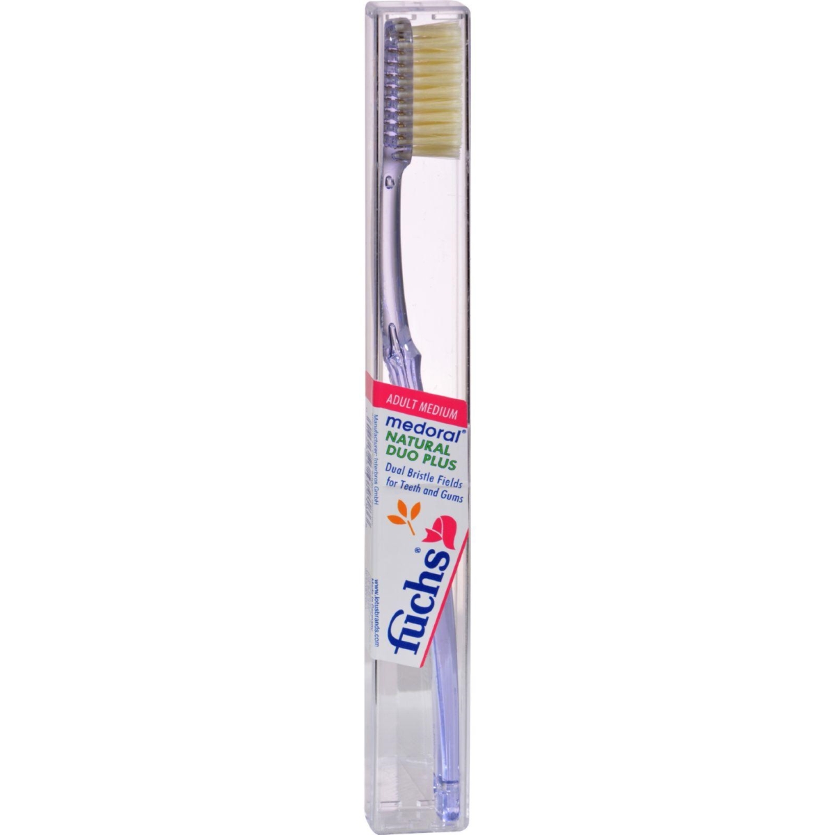 Hg0764761 Adult Medium Medoral Natural Duo Plus Toothbrush, Case Of 10