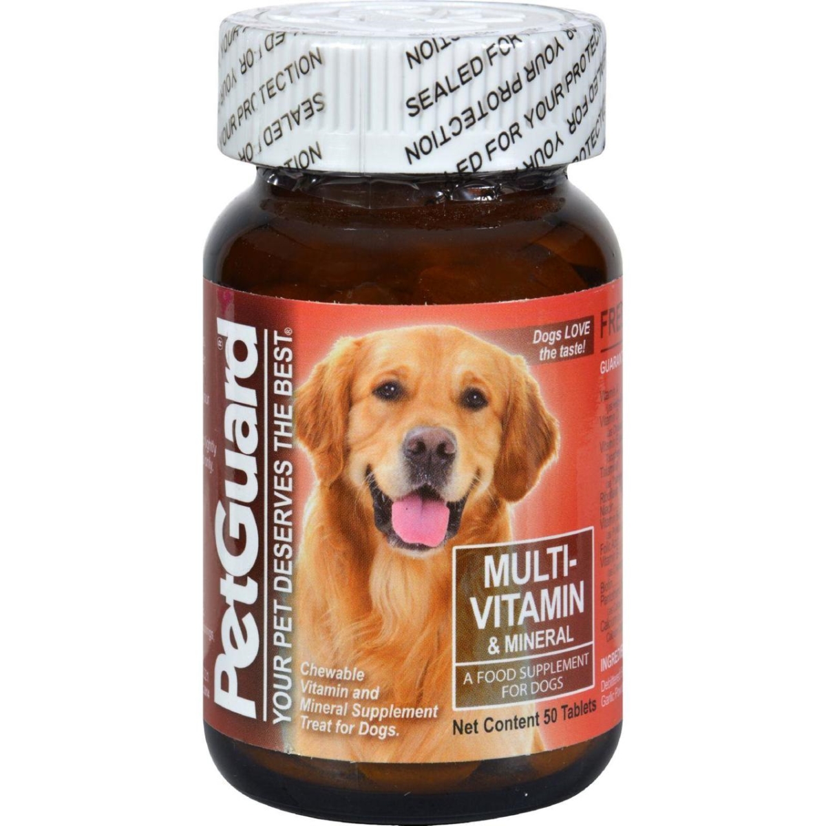 Petguard Hg0709709 Multi-vitamin & Mineral For Dogs, 50 Tablets