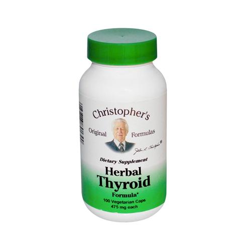 Hg0757856 475 Mg Herbal Thyroid, 100 Vegetarian Capsules
