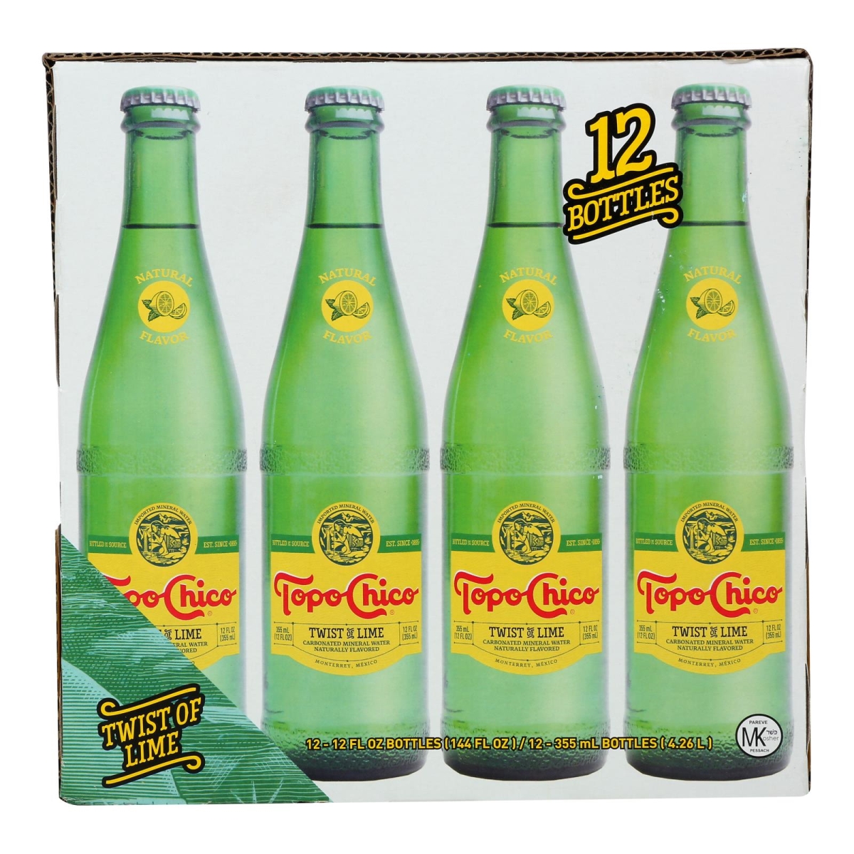 UPC 021136010381 product image for HG2464345 12 & 12 oz Twist Lime Sparkling Water | upcitemdb.com