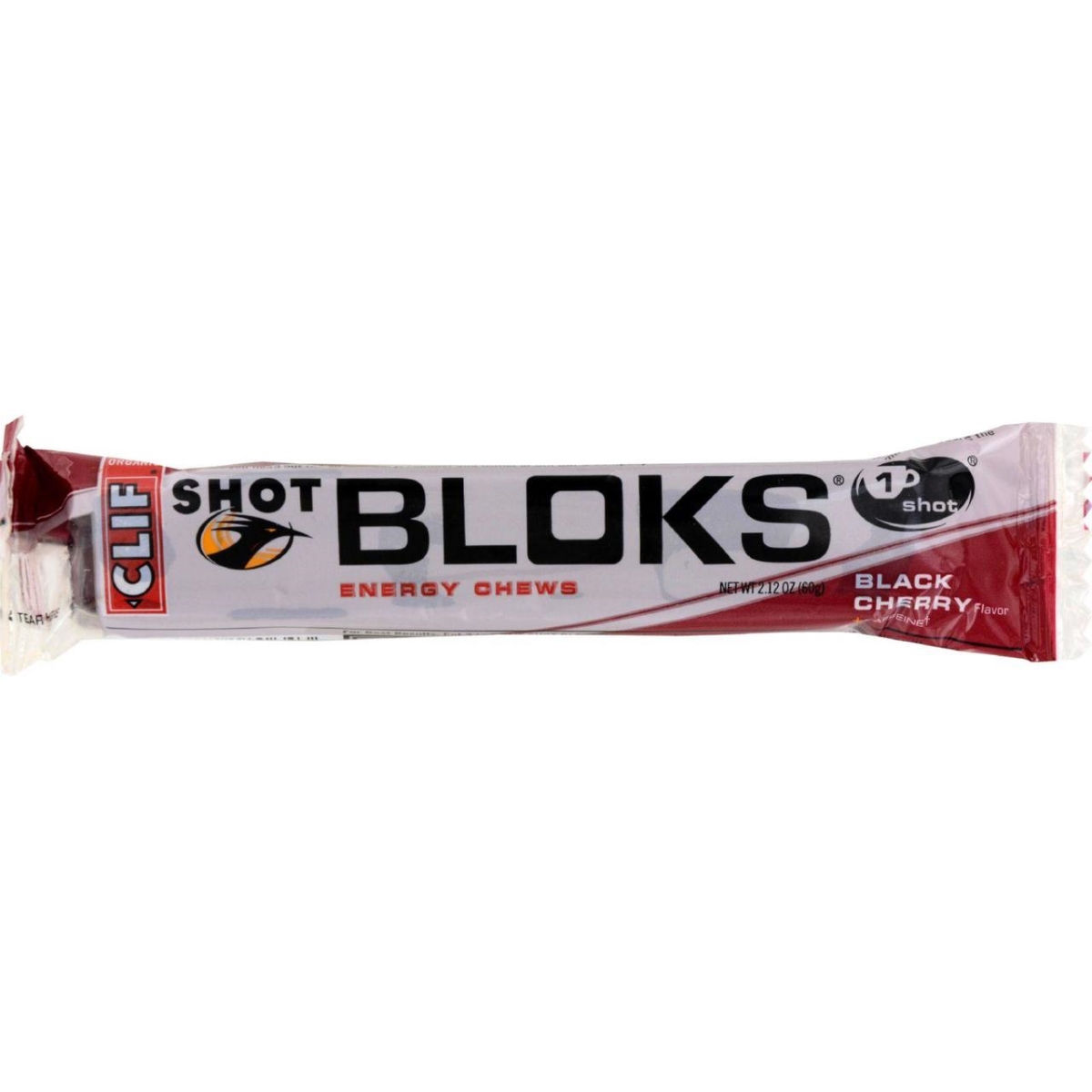 Clif Bar Hg0727321 2.1 Oz Organic Black Cherry Shot Bloks - Case Of 18