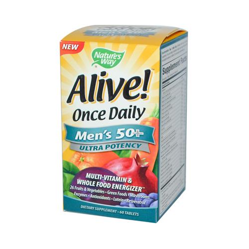 Hg0726562 Alive Once Daily Mens 50 Plus Multi-vitamin - 60 Tablets