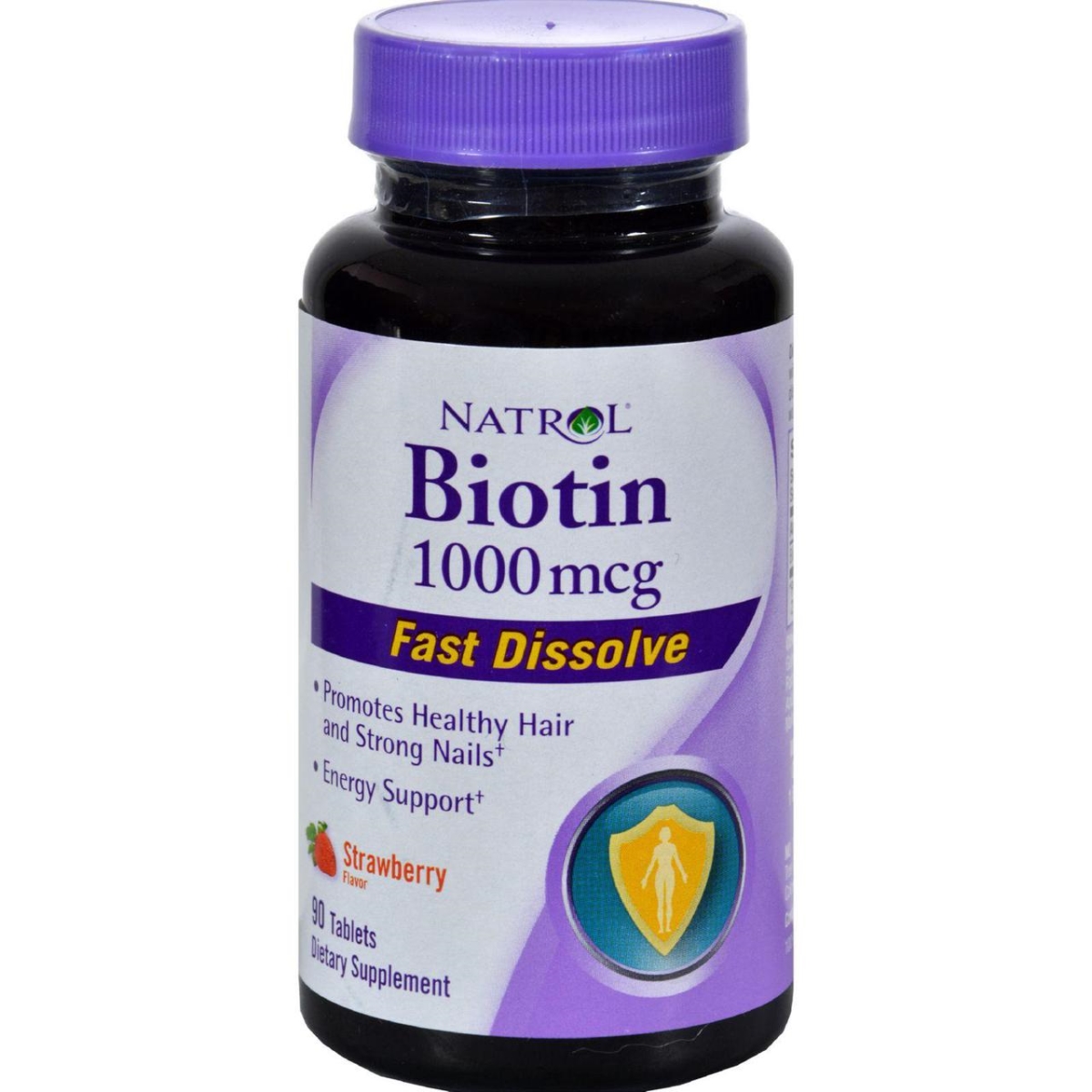 Hg0745026 1000 Mcg Biotin Fast Dissolve, Strawberry - 90 Tablets