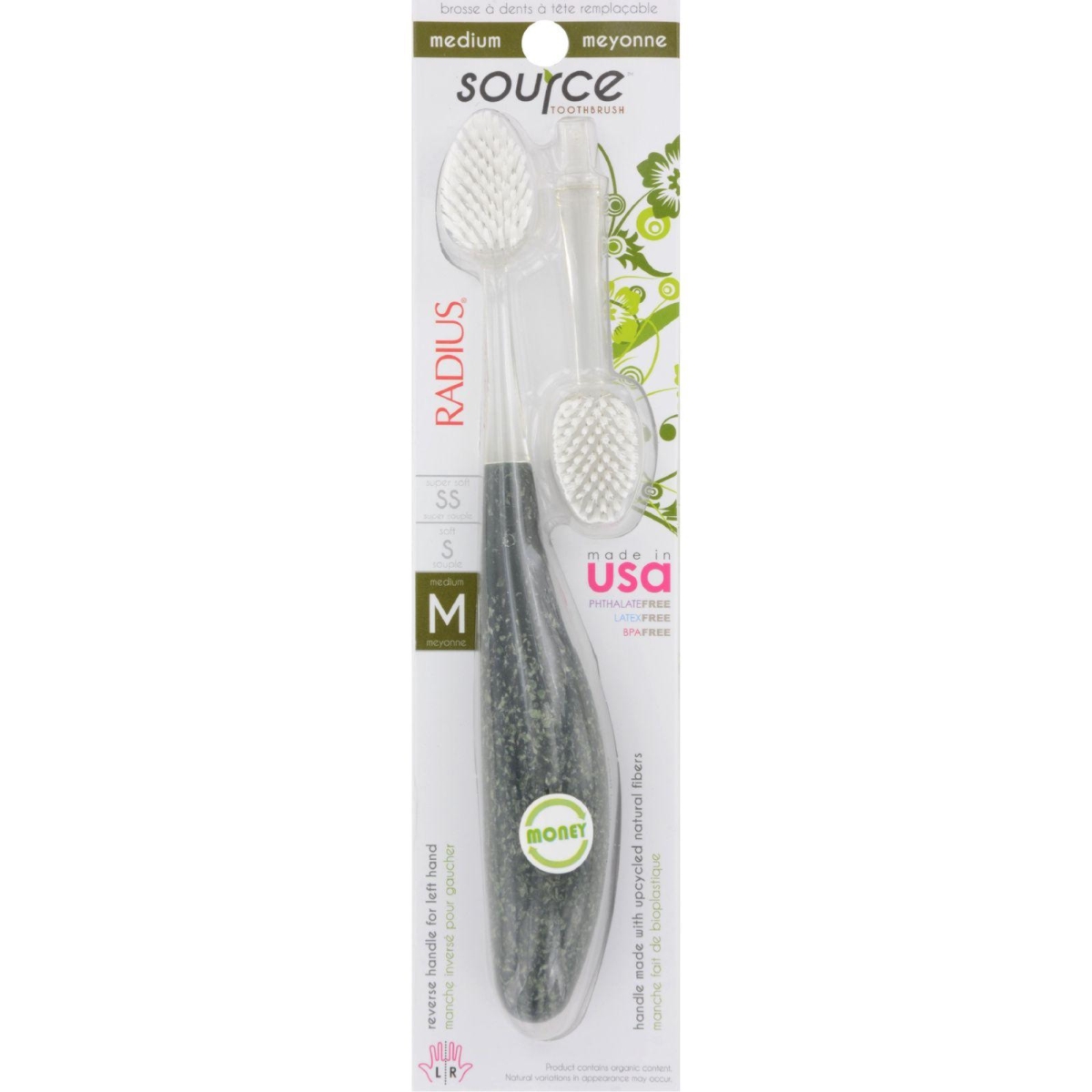 Hg0826156 Source Toothbrush With Replacement Head - Medium, Case Of 6