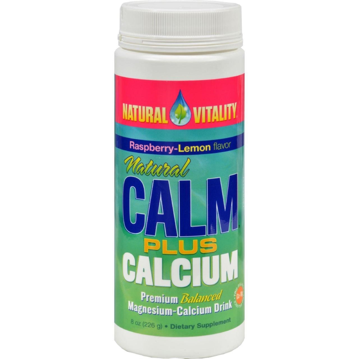 Hg0821751 8 Oz Natural Calm Plus Calcium Organic Raspberry-lemon