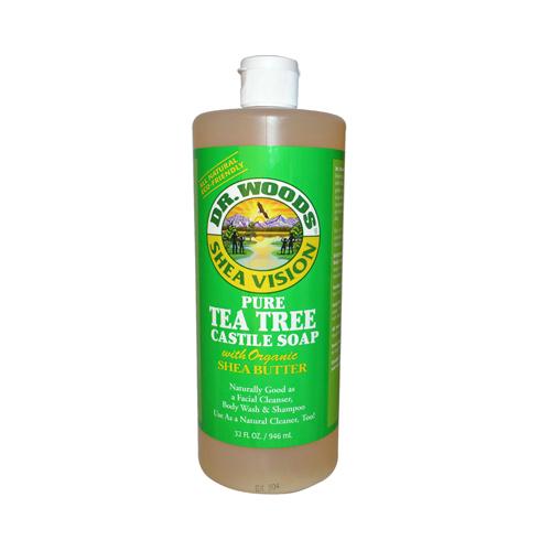 Hg0771659 32 Fl Oz Shea Vision Pure Castile Soap, Tea Tree