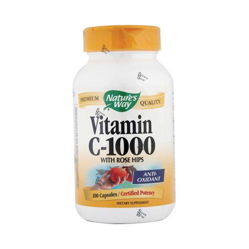 Hg0816264 1000 Mg Vitamin C With Rose Hips, 100 Capsules