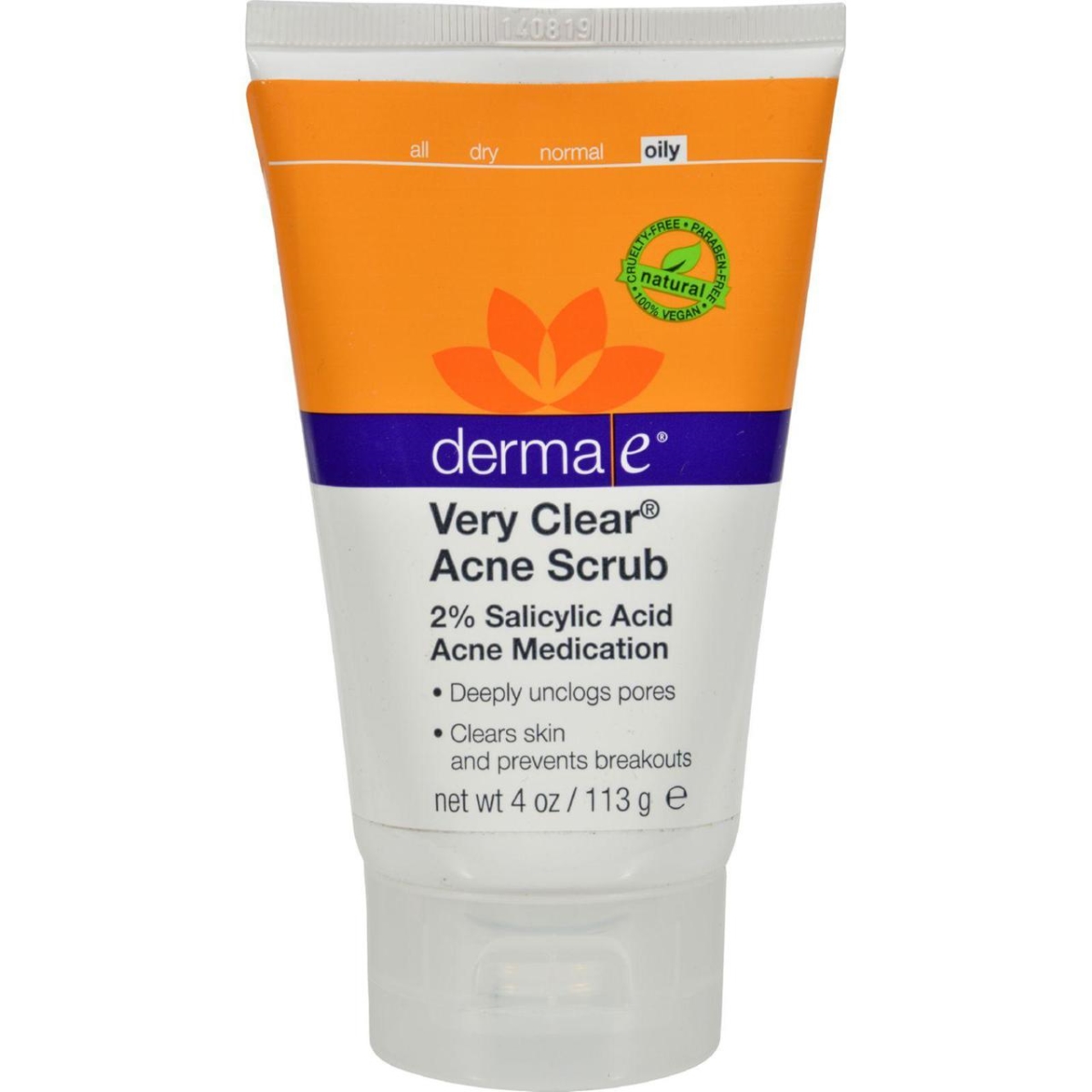Derma E HG0817601 4 fl oz Very Clear Cleansing Scrub
