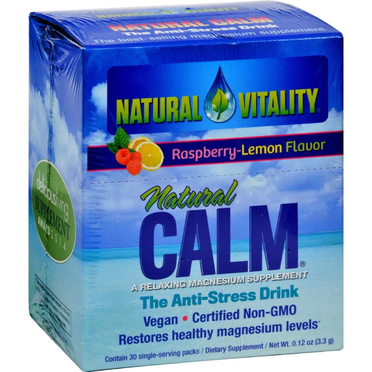 Hg0821777 Magnesium Natural Calm Raspberry Lemon - 30 Packets