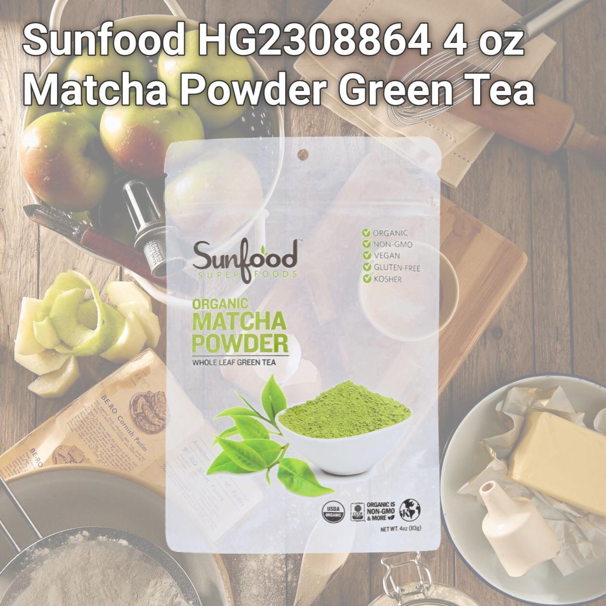 Picture of Sunfood HG2308864 4 oz Matcha Powder Green Tea
