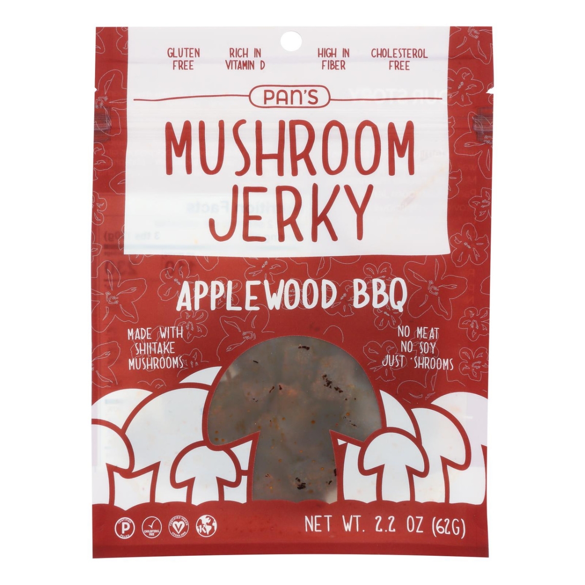 APPLEWOOD BBQ MUSHROOM JERKY