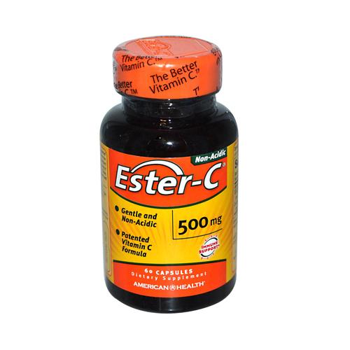 American Health Hg0888230 500 Mg Ester-c, 60 Capsules