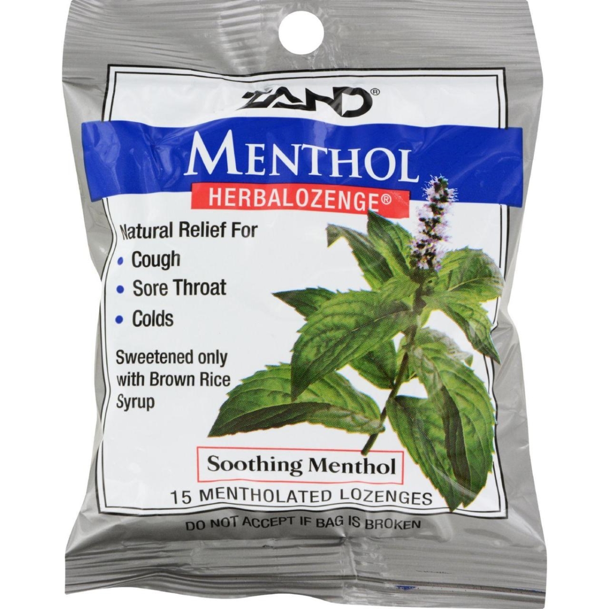 Hg0978247 Menthol Herbalozenge Soothing Menthol, 15 Lozenges - Case Of 12