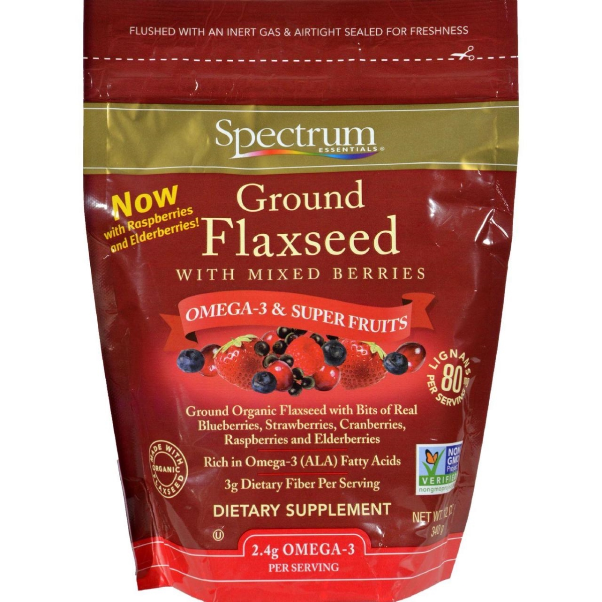 Hg0821504 12 Oz Ground Flax With Mixed Berries