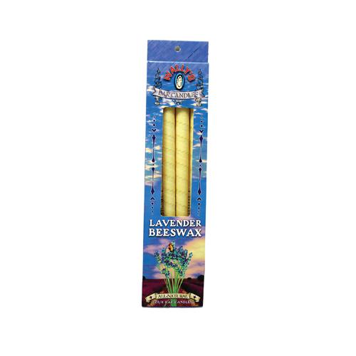 Hg0835207 Beeswax Candles, Lavender - Pack Of 4