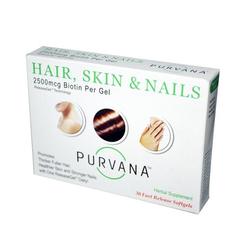 Heaven Sent Hg0847558 2500 Mcg Purvana Hair Skin Nails - 30 Softgels