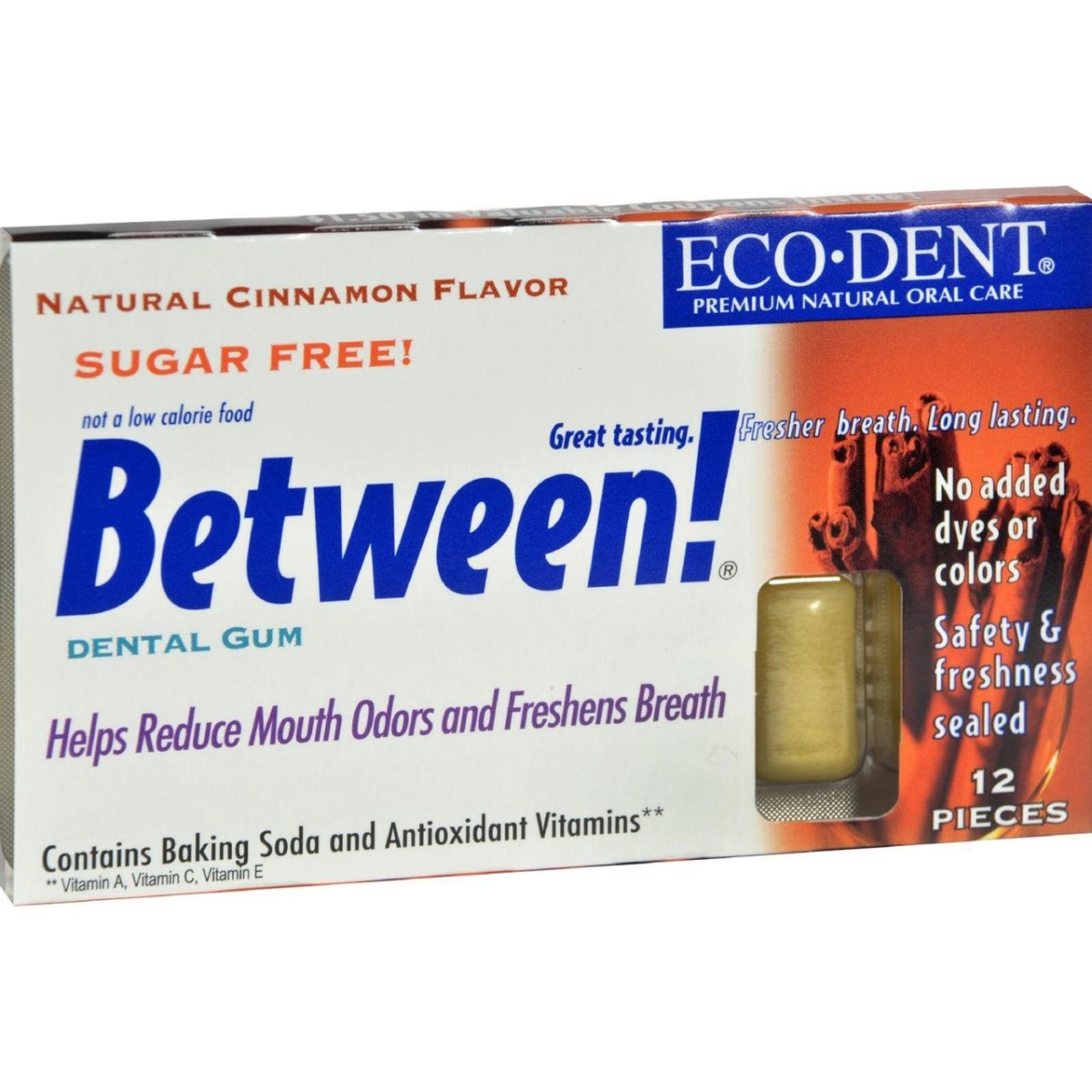 Hg0898072 Between Dental Gum, Cinnamon - Case Of 12, Pack Of 12