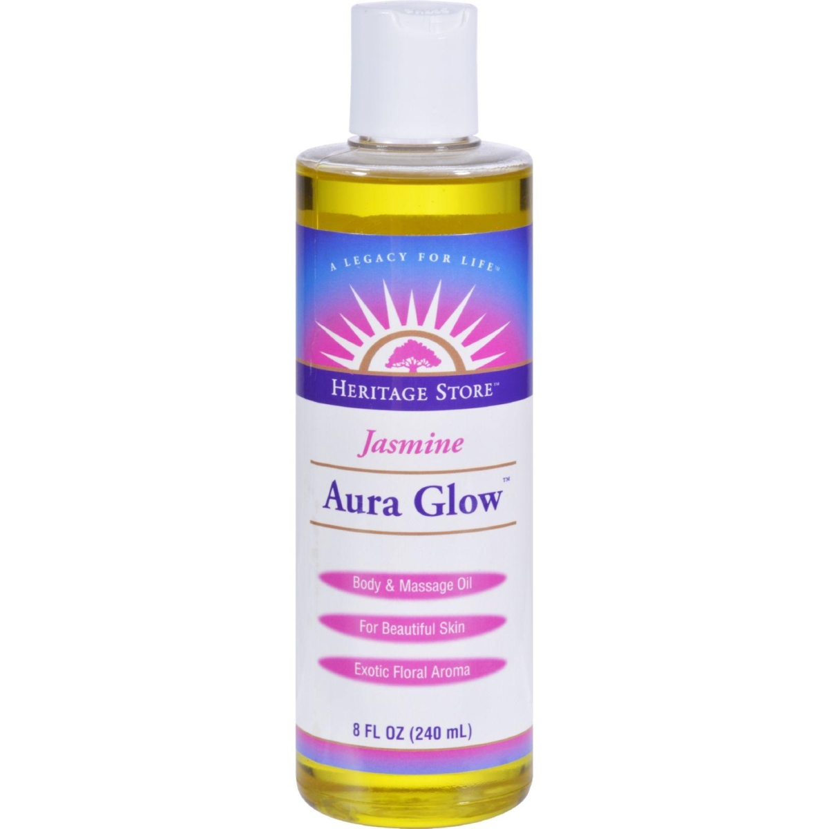Hg0995407 8 Oz Aura Glow Body Oil - Jasmine