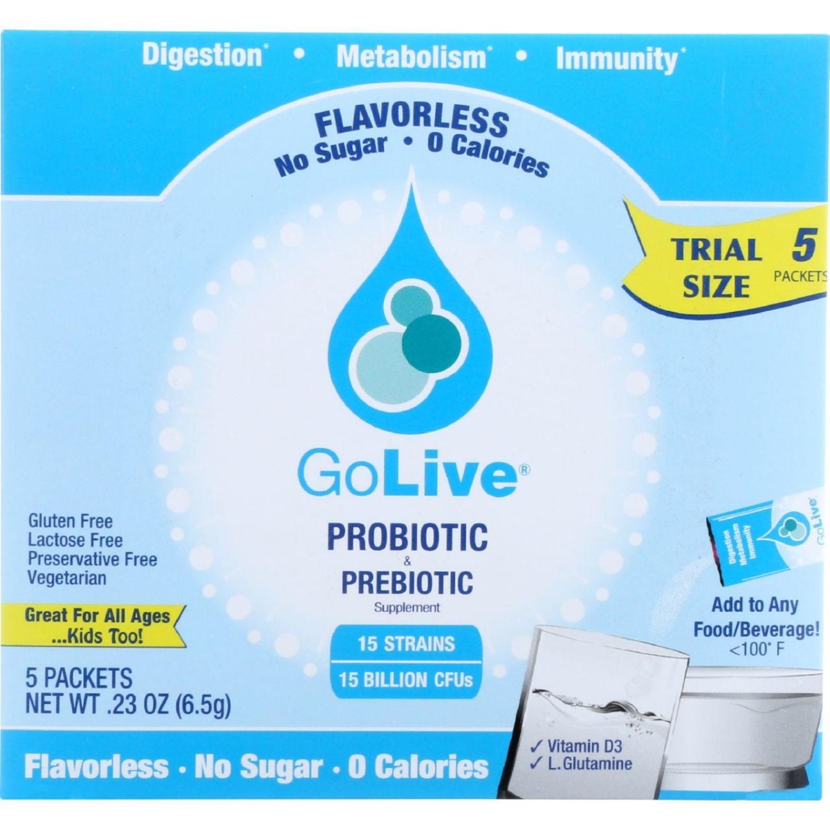 Hg1012517 0.05 Oz Flavorless Probiotic & Prebiotic - Case Of 15