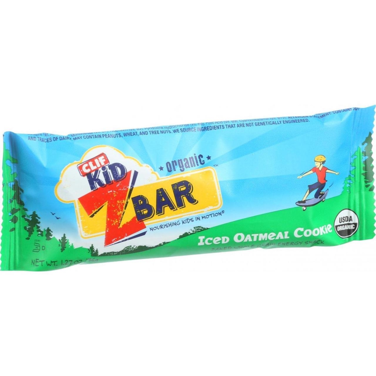 Clif Bar Hg1083005 1.27 Oz Iced Oatmeal Cookie Organic Kid Zbar - Case Of 18