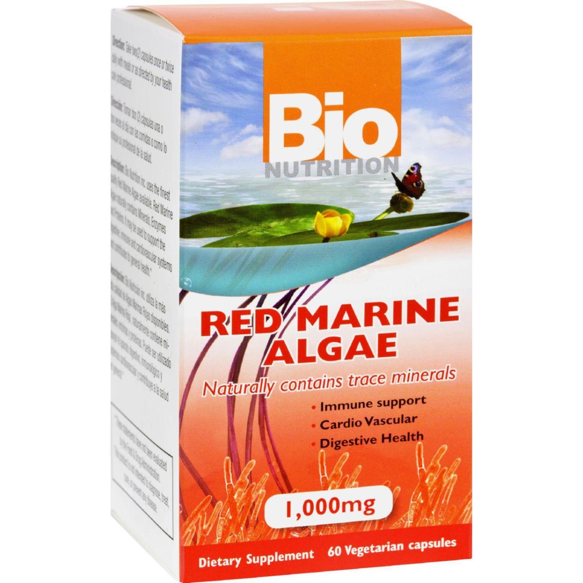 Bio Nutrition Hg1147479 1000 Mg Red Marine Algae - 60 Vegetarian Capsules
