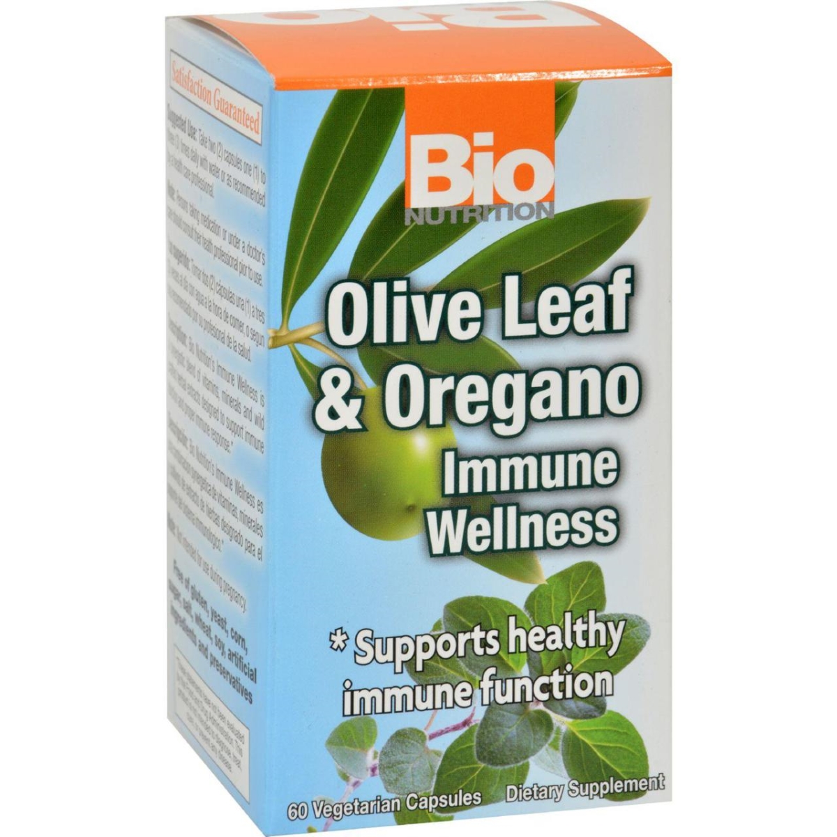 Bio Nutrition Hg1182849 Olive Leaf & Oregano Immune Wellness - 60 Vegetarian Capsules