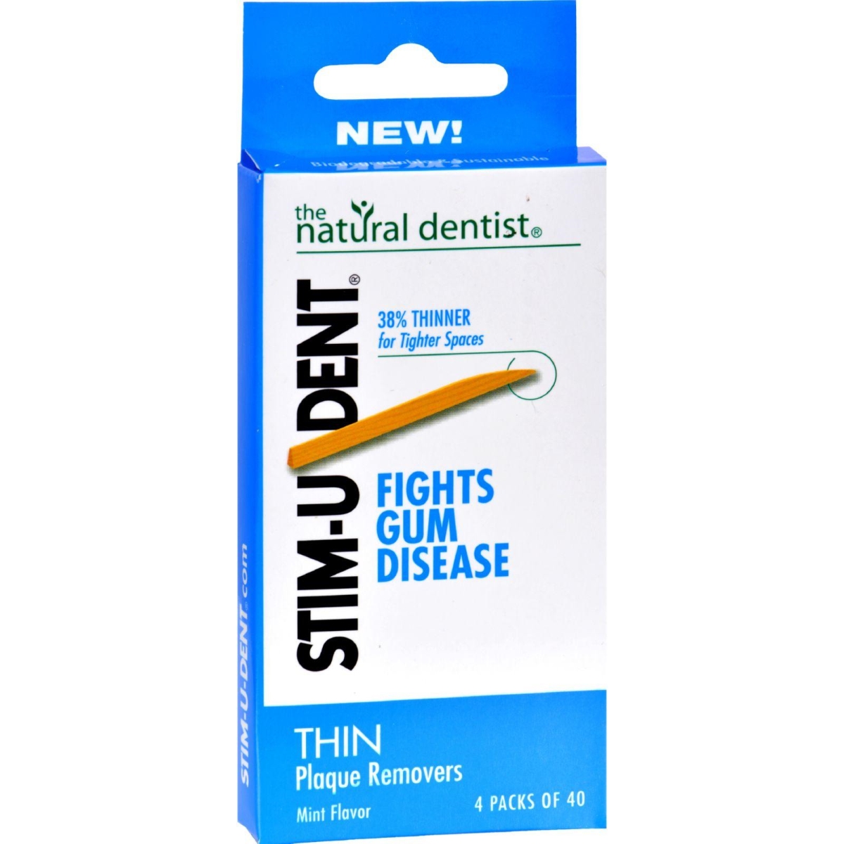 Hg1165539 Stim-u-dent Thin Plaque Removers Mint, Case Of 6 - Pack Of 4