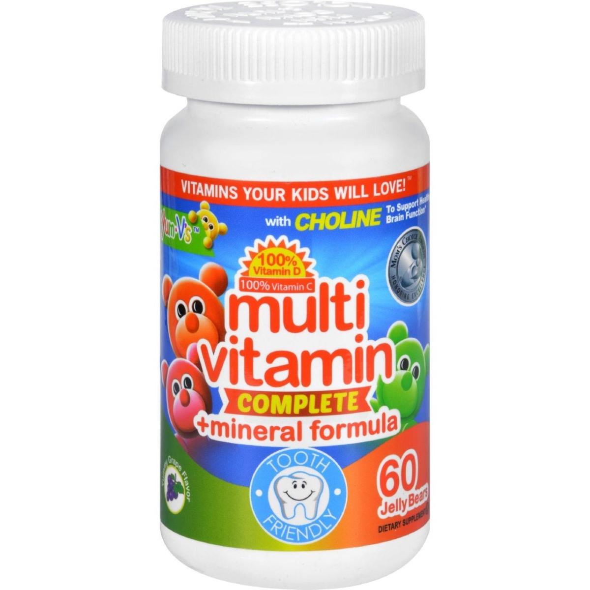 Hg1137801 Multi Vitamin Plus Mineral Formula Jellies Yummy Grape - 60 Chewables