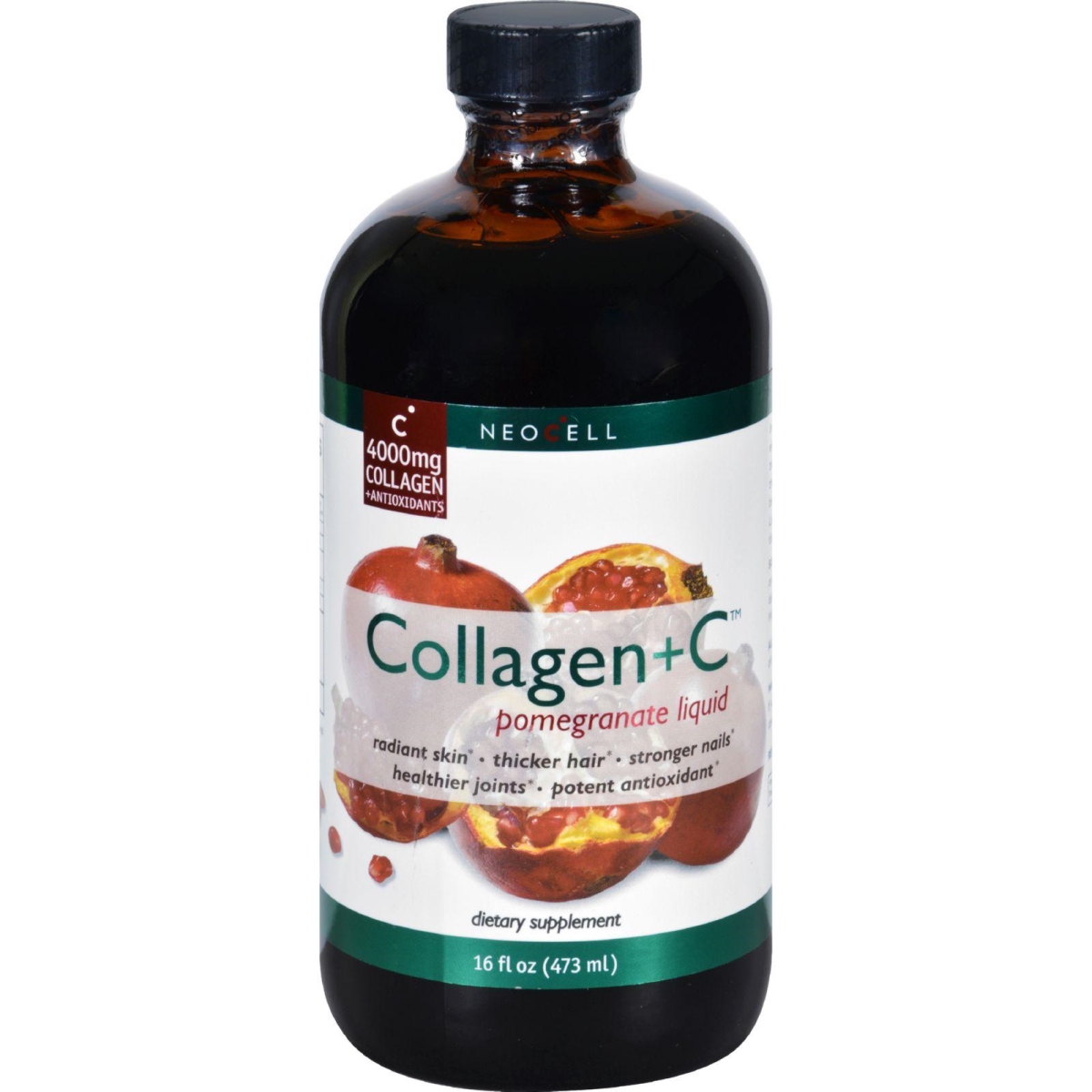 Hg1127984 16 Oz Collagen Plus Vitamin C - Pomegranate Liquid